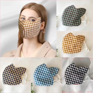 Khẩu trang chống nắng họa tiết dễ thương có tai che nắng thái dương nhiều màu
