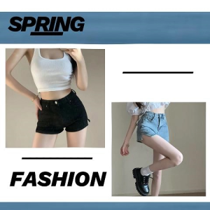 LHSunshine พร้อมส่ง ทั่วไทย กางเกงยีนส์ขาสั้น เอวสูง สไตล์เซ็กซี่ ดีเทล ผ่าข้างเล็กน้อย เพิ่มความแซ่บ ทรงสวย เข้ารูป สาวๆต้องมี งานดีขนาดนี้ ห้ามพลาดน๊าาา