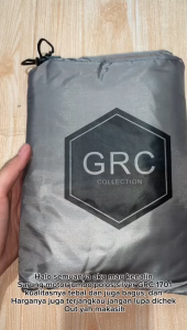 Cover motor / sarung motor jumbo polos silver / GRC - 1701