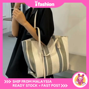 iFASHION 1300 Woman Big Capacity Sling Messenger Shoulder Chest Tote Handbag Bag Wanita Kapasiti Besar Kanvas Beg Tangan
