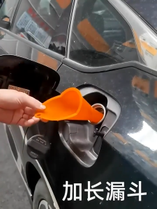Car Refueling Funnel Multi-Function Plastic Long Neck Oil Funnel for All Automotive Oil