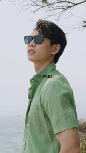 Áo Sơ Mi Nam Basic Tay Ngắn Chất Liệu Linen NINOMAXX 2311019