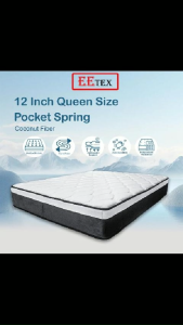 EE TEX 12" Inch Queen King Single Super Single Size Mattress Spring Pocket Spring Tilam Spring Upgrade - MZ-PS1-12