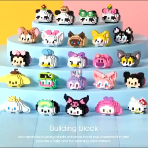 TAIYO Mainan Mini Bricks Tsum Tsum 3D Karakter Kartun Building Nano Block Blok Puzzle Edukasi