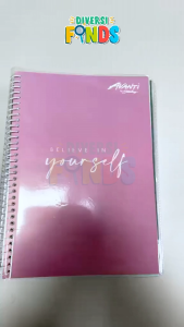 Avanti SIMPLY ME Spiral Notebook Thicker Paper W/Plastic Jacket 80lvs- 3s 6s 8s