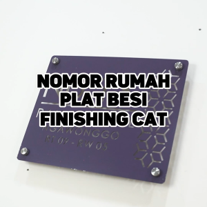 Nomer Rumah Plat Besi Finishing Cat Custom Special