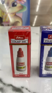 หมึกเติมตรายาง Stamp ink SHINY 28 ซีซี มีให้เลือก 3 สี น้ำเงิน แดง เขียว (ราคา/ขวด)  | เคแคมปัส เครื่องเขียน