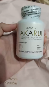 AKARUI JAPAN EFFECTIVE WHITENING Skin With COLLAGEN VITAMIN C ALPHA LIPOIC ACID 60 Capsules