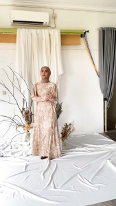 Dress Hijriah Long Dress Fatimah/Dress Wanita/Murah