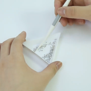 คำสั่งใส่อะไหล่เล็บ พร้อมจานสามเหลี่ยม สำหรับใส่เพชร อื่นๆ