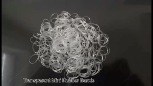 SORRYNAM Karet Gelang Ikat Rambut Jepang TPU Band 200 PCS - 1180 - Transparent