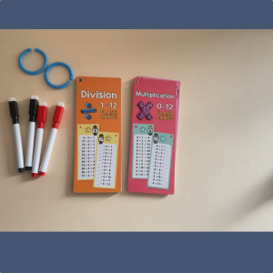 【Quick Math Practice X ÷ 】Multiplicative Division Flash Cards with Erasable Markers Dry Erase Board Games Learning Mathematics Practice Flashcards for Children Math Skill Development Reinforcing Calculation Techniques Cards for Classroom Teacher Student