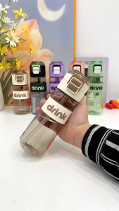 Cille Dodge 480ml/620ml Leisure Style Rhino Dual Head Leakproof Tritan BPA-Free Water Bottle With Handle