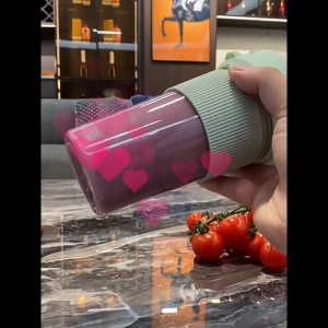 BLENDER jus 6 bilah elektrik Blender cangkir Juicer buah elektrik portabel dengan 6 bilah dapat diisi ulang