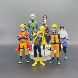 Combo 6 mô hình Naruto Kakashi Sasuke Itachi - Mô hình anime Naruto (Cao 18cm) - No Box