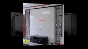 Nền tường phong cách Trung Hoa bình phong gỗ cắt CNC010 - Nội thất lắp ráp Viendong Adv