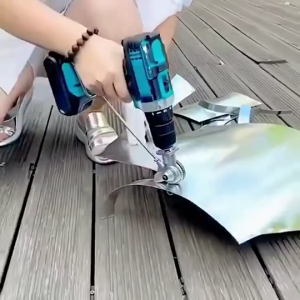 Bộ Chuyển Đổi Máy Khoan Pin Sang Cắt TÔN TÔN Sóng Thép Inox Sử Dụng Được Hầu Hết Máy Khoan Pin Cầm Tay