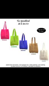 Goodie Bag Tas Spunbond 20x26 (Tls20-Isi 12 Pcs)