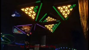 Infinity Vorlane TLED4000 Triangle lights 16 LED 13W RGB wall ceiling lights for disco bar concert events