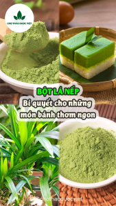 300g Bột Lá Nếp Nguyên Chất Nhà Làm (Bột Lá Dứa Sấy Lạnh)