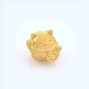 Chow Sang Sang 周生生 999 24K Gold Charme Mini  Lucky Cat Mini Charm 92307C [Bracelet not included] [DO NOT BUY] #Membership Points Redemption