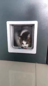 Pet Door Cat Door Pet Gate Frame Dog and Gate Cat Flap Door Dog Pet Lock Frame Lockable Cat Door