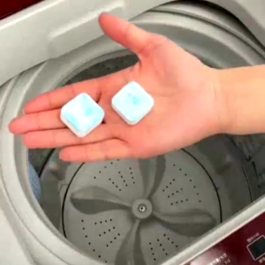 16pcs Solid Table Washing Machine Cleaner Washer Cleaning Detergent Tablet Washer Cleaner Laundry Deep Cleaning Detergent Remover Effervescent Tablet