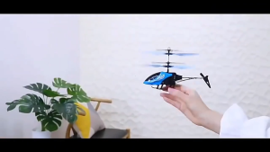 Helikopter Remote Control Pesawat RC Mainan Terbang Sensor Tangan Mainan Anak dengan Lampu Baterai Rechargeable