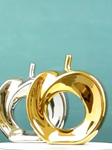 Ceramic apple European decorative arts and crafts desktop living room bedroom office decoration gifts