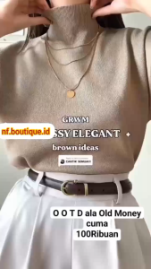 Desain HANA Knit & Top Blouse Korea: Inner Knit Harus Adem