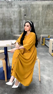 Dress Andin Cringkle Airflow Premium Import