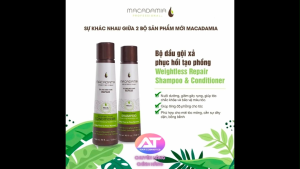 Dầu Gội & Xả Phục Hồi Tạo Phồng - Macadamia Weightless Repair Shampoo & Conditioner