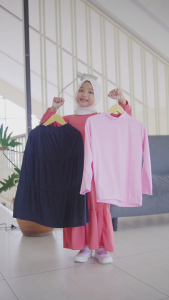 Hirihita Lulu A030 Baju Gamis Lulu Anak Perempuan Sablon Unicorn Kuda Pony 12 Warna 1-12 Tahun