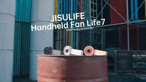 JisuLife Portable Mini Fan Life 7 5000mAh Foldable USB Fans With 5 Gears Strong Wind