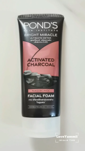 พอนด์ POND’s Bright Miracle Activated Charcoal Foam  โฟมล้างหน้า พอนด์ส ไบร์ท มิราเคิล ขนาด 90 กรัม
