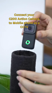 Orig SJCAM C200 Panoramic Mini Thumb Camera 4K Resolution 16MP 2.4GHz WiFi 40M Waterproof Action 6axis Anti-shake