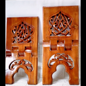 Rekal Kayu Al Quran Ukiran Arab Iqro Jumbo Besar