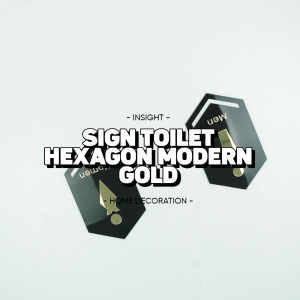 Sign Label Akrilik Toilet Sign Board Acrylic Modern Signage Tempel