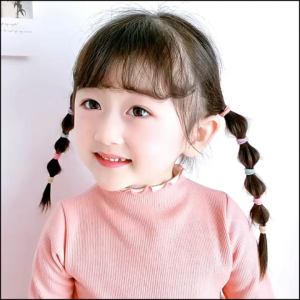Ikat Rambut Free Box / Ikat Rambut + Jepit Anak Model Korea / Aksesoris Rambut Anak Elastis Warna Warni Anak Perempuan