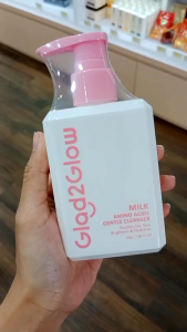 Glad2Glow Milk Amino Acid Gentle Cleancer Fash Wash - Milk Cleanser 80ml - Virgo Shoop Pembersih Wajah Untuk Kulit Berminyak Sabun Muka Anti-Aging Dan Kontrol Minyak - Lazada