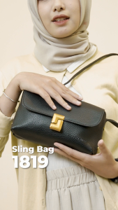 MOCO Fashion Tas Sling Bag Wanita Kecil Selempang Mini Korean Style Aesthetic Kulit Terbaru 1819