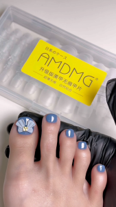 พร้อมส่งทุกวัน PVC เท้า AMDMG เล็บปลอมสำหรับ 240 และ 500 ชิ้น False Toenails Full Cover