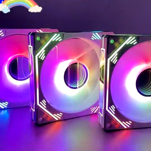 พัดลมระบายความร้อน พัดลมเคส ประสิทธิภาพสูง cooling fan พัดลมคอมพิวเตอร์ เคสหม้อน้ำ RGB ขนาด