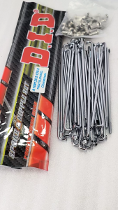 Spoke set jari-jari Ruji 10 x 129.5 DID chrome