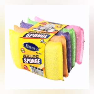 Busa Cuci Piring Warna 5 Pcs / Sponge Busa