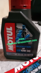 Paket Oli Motul Scooter LE 08L + Oli Gardan Motul Original Motul