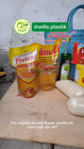 Tas Anyaman Plastik Lurik Super Jumbo (XL) Tas Anyam Belanja Bingkisan Hampers Parcel