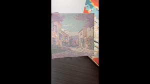 [20x20] Paint By Number Painting By Numbers Kit DIY Digital Lukisan Canvas Seri Place Scenery Pemandangan Country