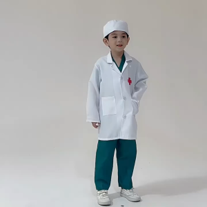 Children Doctor Nurse Uniform Doctor Costume For Kids Role Cosplay Boys Girls Stethoscope Toy