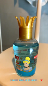 Eskulin Kids Splash Cologne edisi Princess Series 60 ML & 125 ML Disney Snow White - Rapunzel - Cinderella -Anna - Elsa - Ariel - Belle